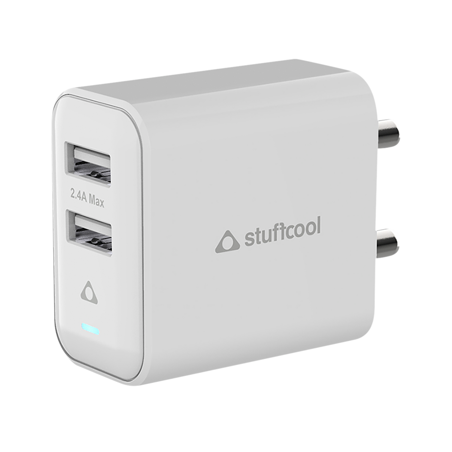 Stuffcool Nova 20W Charger Made in India 2 Ports Supports