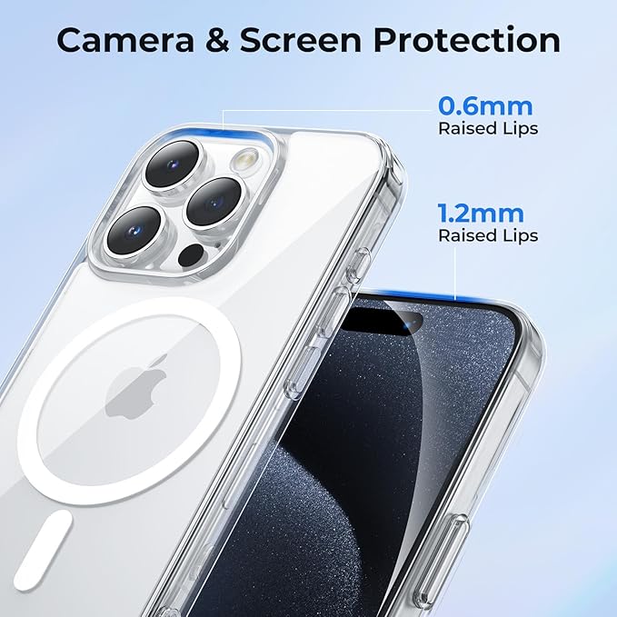 Apple iPhone Case, Compatible with MagSafe, Military-Grade Protection, Yellowing Resistant