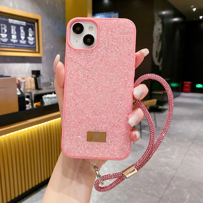 Glitter Crystal Stone Back Case for iPhone