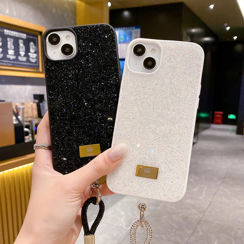 Glitter Crystal Stone Back Case for iPhone