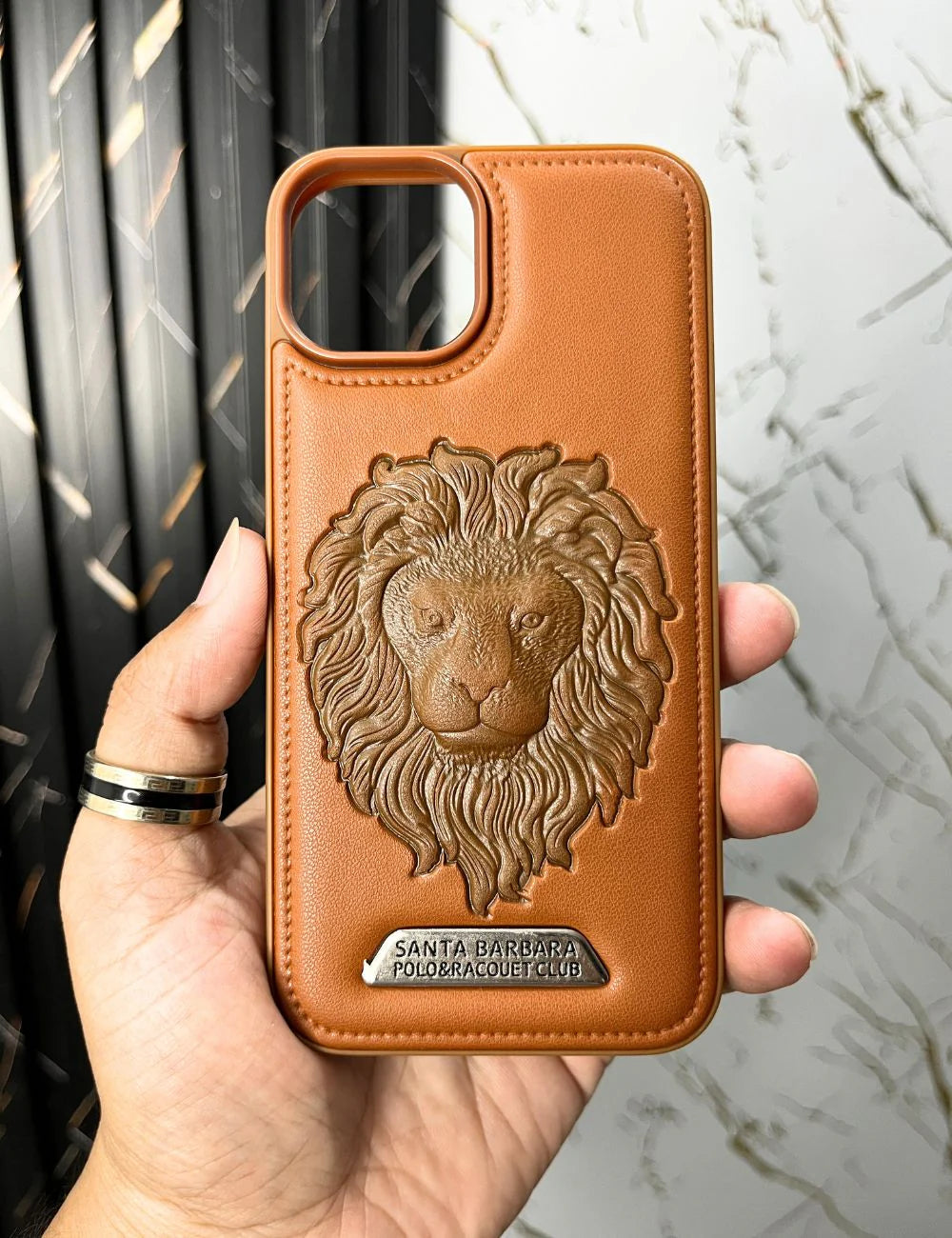 Lion Engraved Luxury Designer Case For Apple