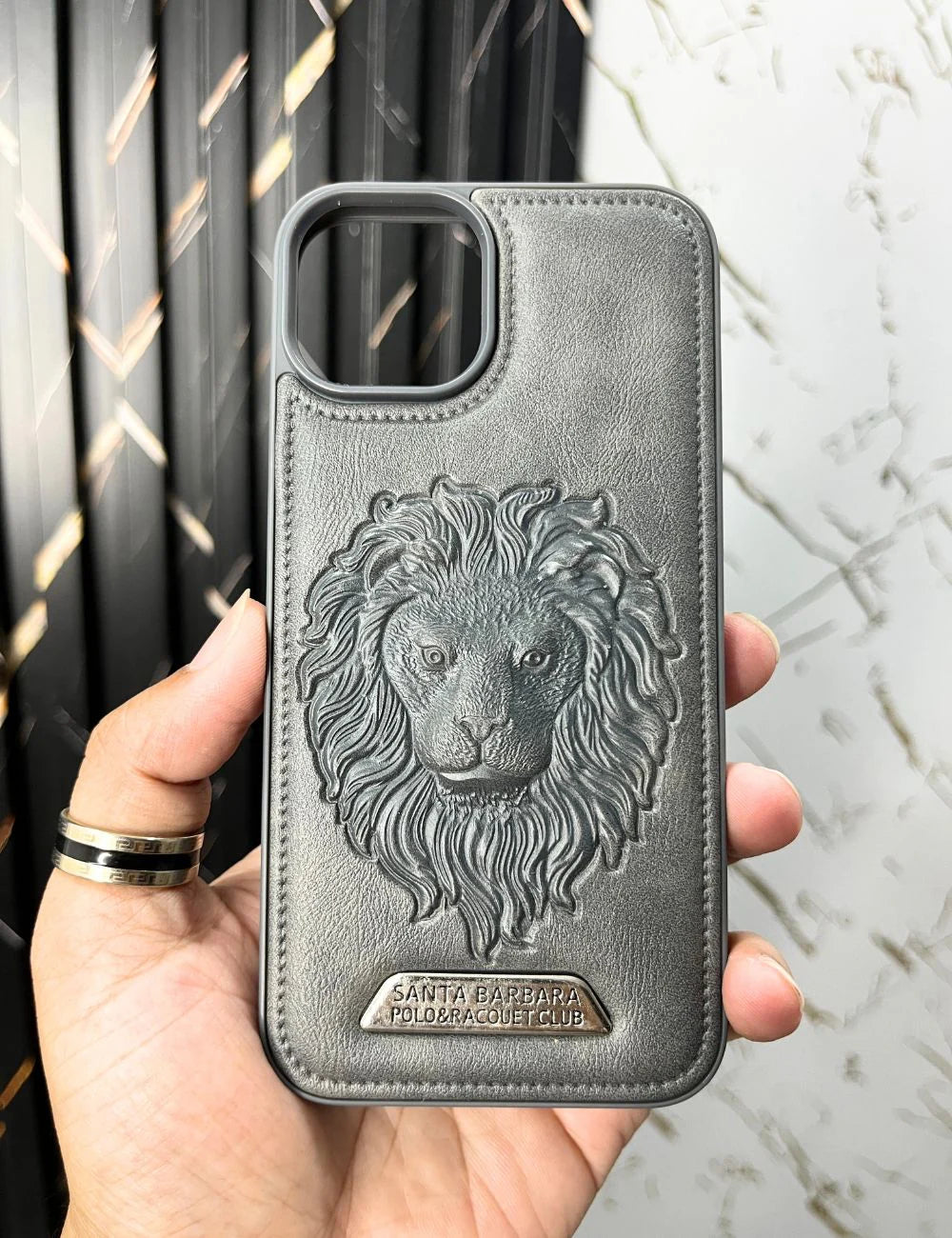 Lion Engraved Luxury Designer Case For Apple