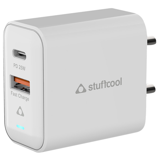 Stuffcool Flow PD25W Type C Wall Charger Made in India Wall Charger
