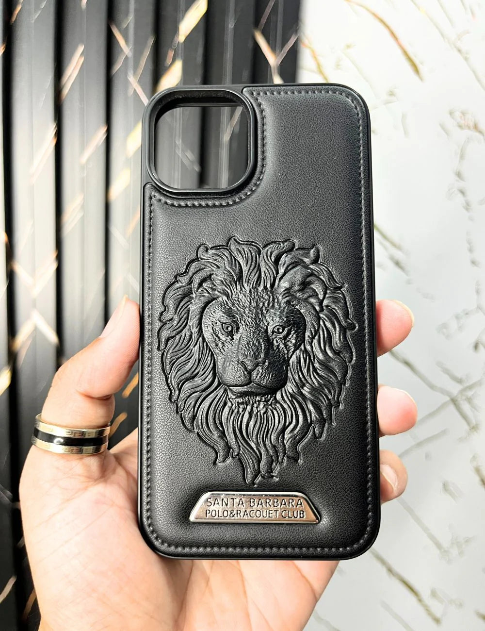 Lion Engraved Luxury Designer Case For Apple