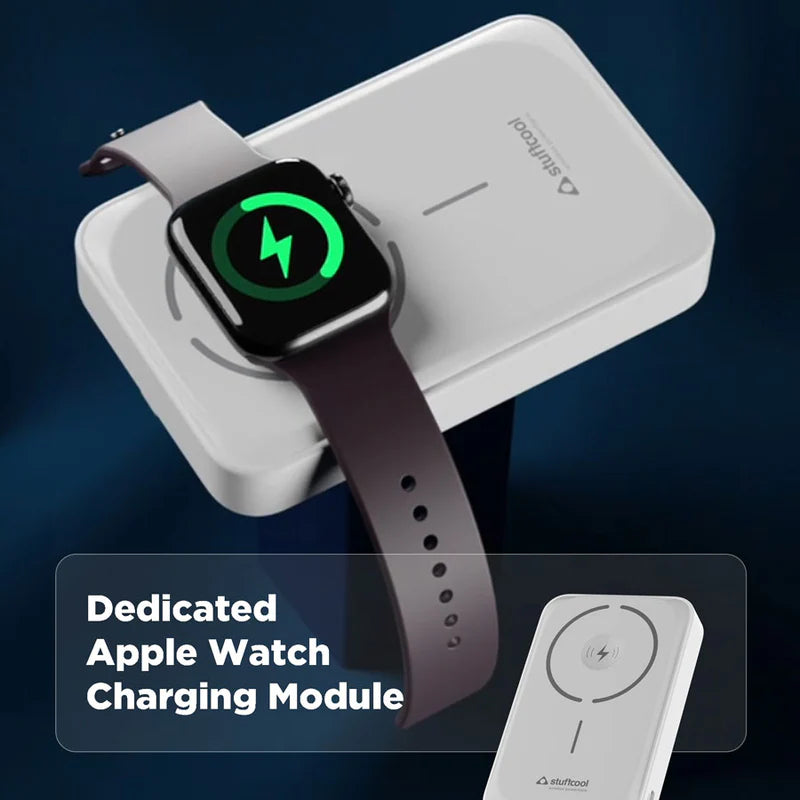 Click Duo 10000mAh Magnetic Wireless Power bank with Apple Watch Charging