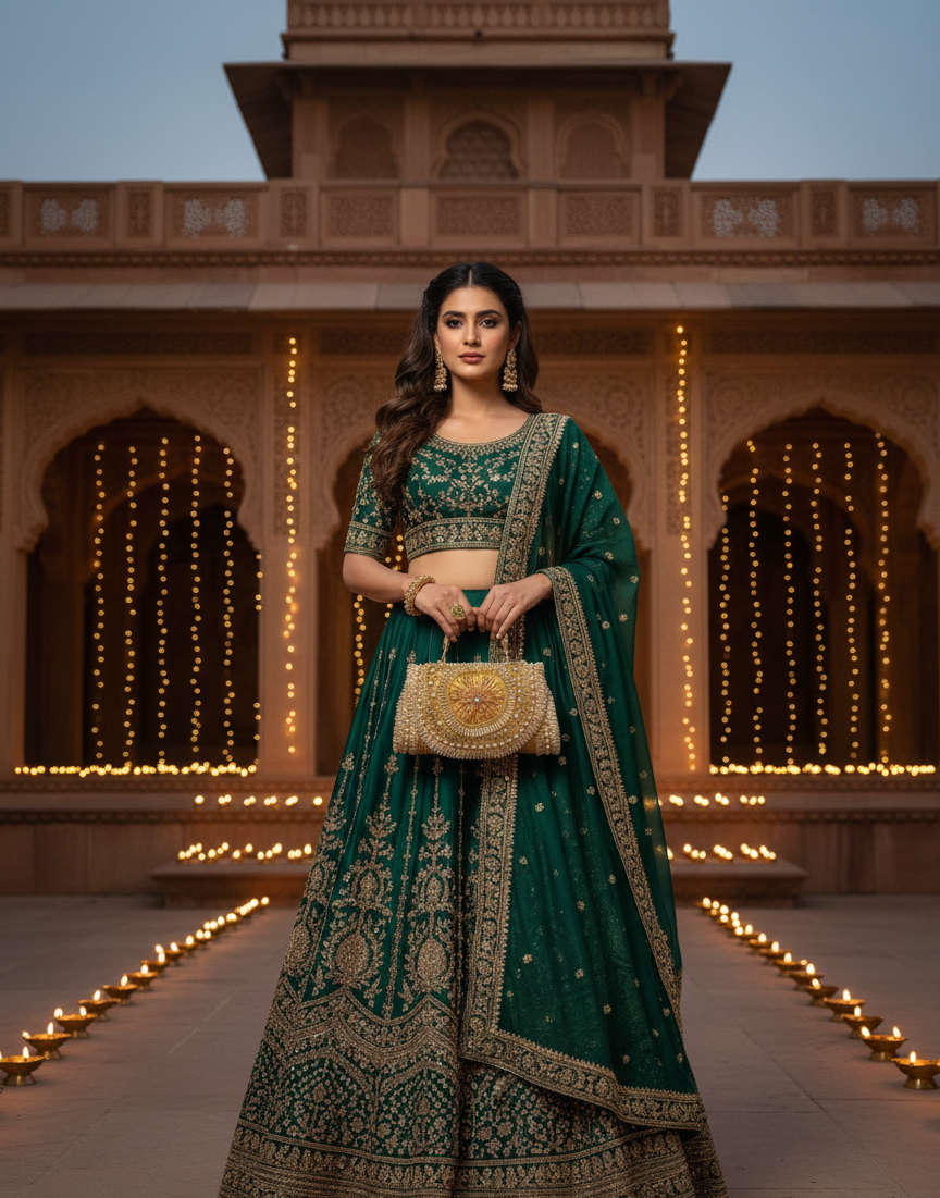 Artisan Gold Embroidered Handbag