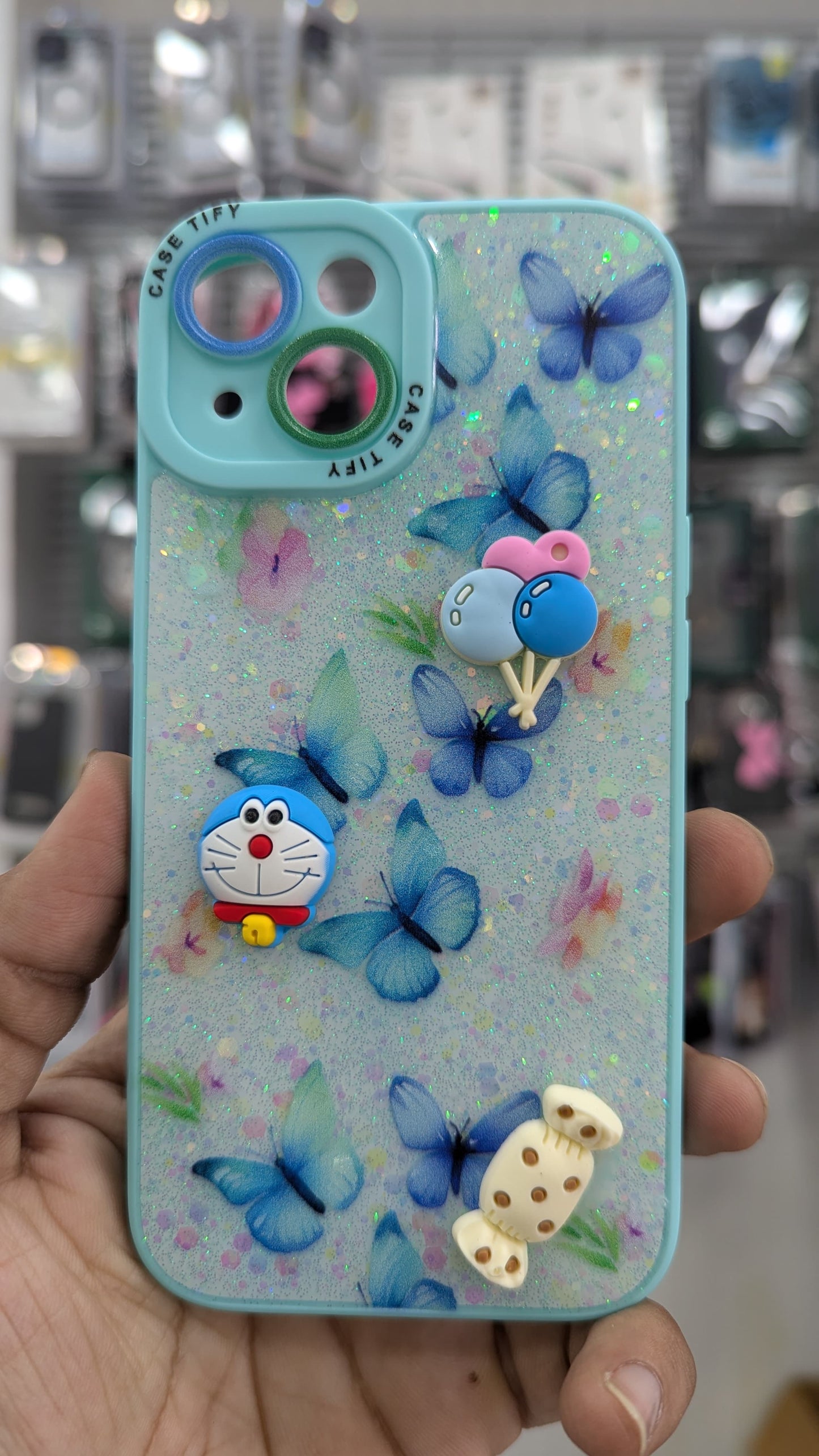 Blue 3d Cover For iPhone