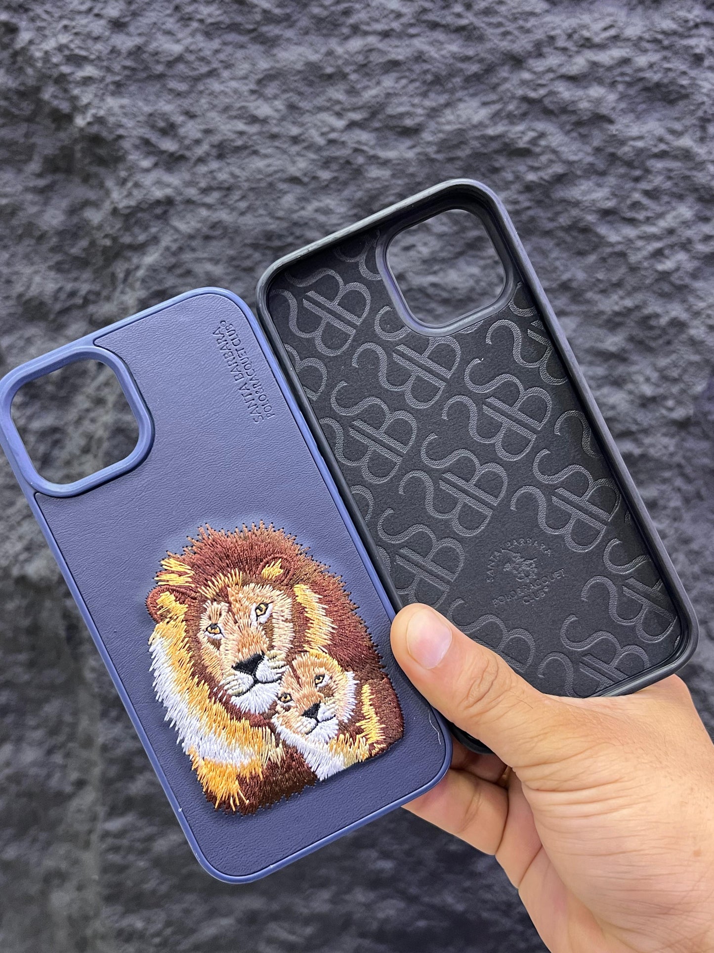 Apple iPhone Embroidery Lion Case