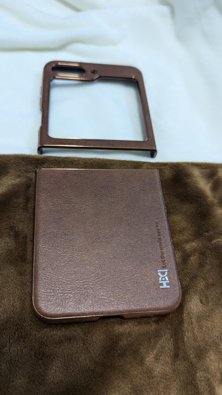 Leather Galaxy Z Flip Case
