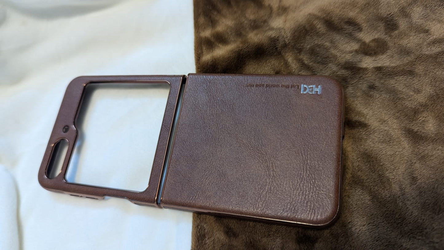 Leather Galaxy Z Flip Case