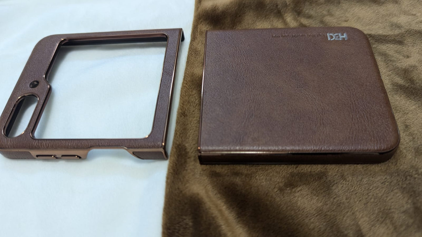 Leather Galaxy Z Flip Case