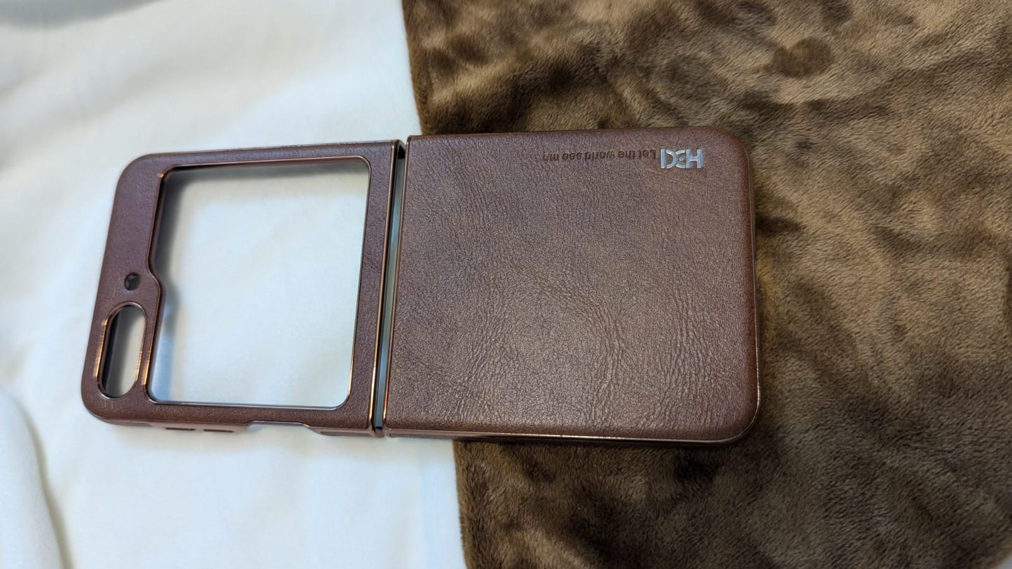 Leather Galaxy Z Flip Case