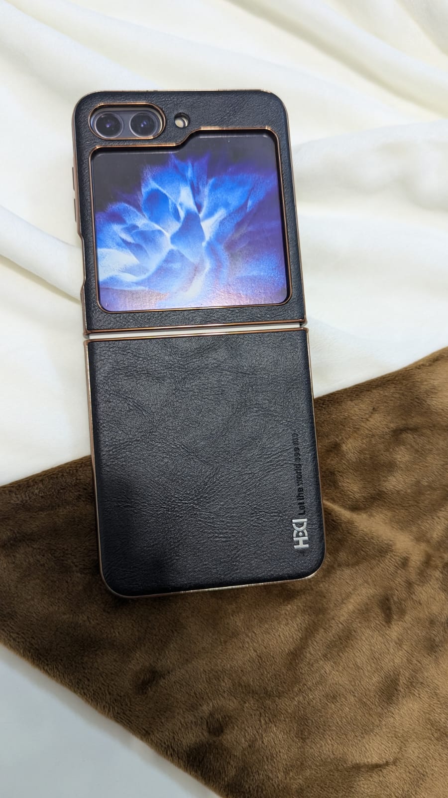 Leather Galaxy Z Flip Case