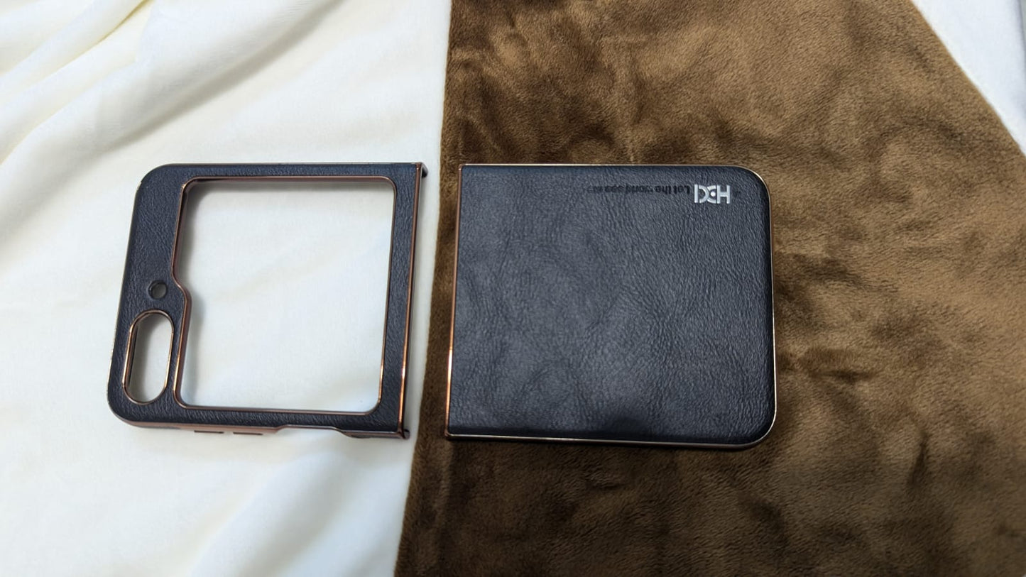 Leather Galaxy Z Flip Case