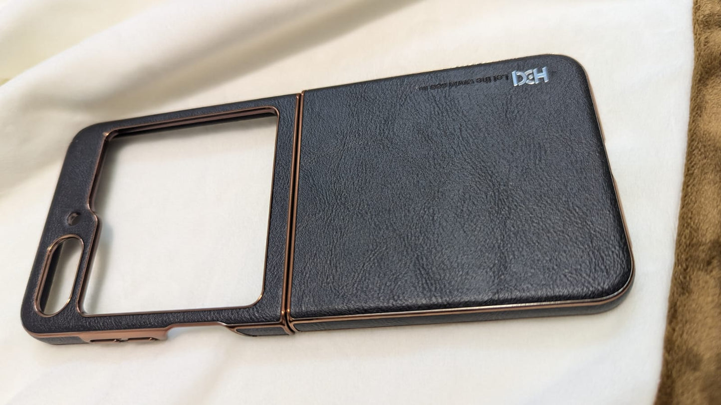 Leather Galaxy Z Flip Case
