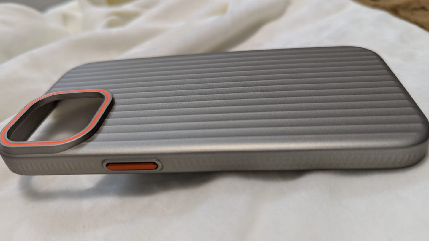 iPhone TPU Shockproof Protective Corrugated Pattern Matte Plating Case